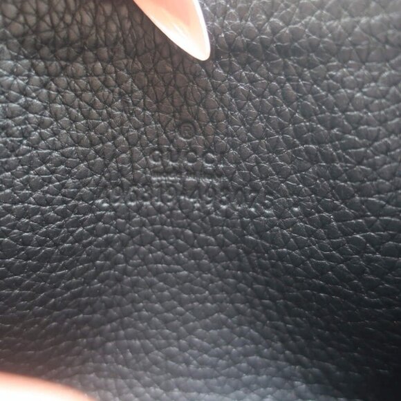 Gucci Logo Zip-Around Card Case Wallet Black Grained Leather - Picture 11 of 11